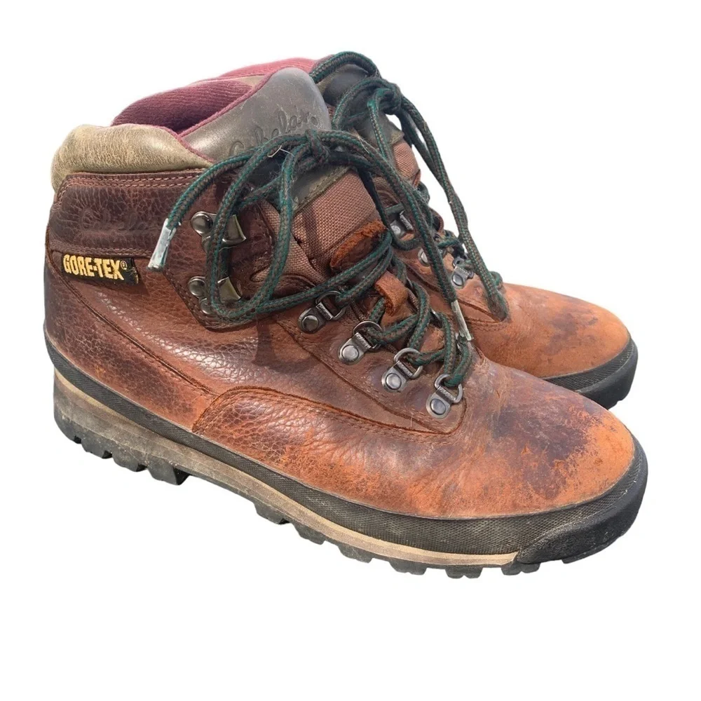 Cabela's Rimrock Goretex Brown Leather Ankle Hiking Boots 81-1473 Men's 9.5M